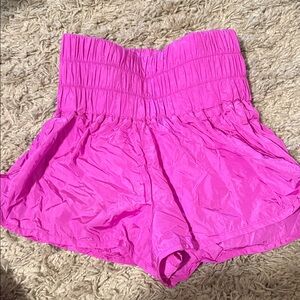 Free People Movement pink workout shorts
